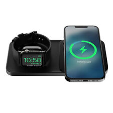Cargador MagSafe 3 en uno NOMAD Base One Max para iPhone, Airpods y Apple Watch segunda mano  Embacar hacia Mexico