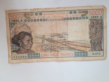 Billet 5000 fcfa d'occasion  Lille-