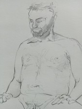 Pencil drawing male for sale  ABERYSTWYTH
