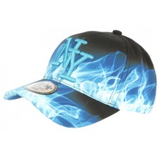 Casquette bleue noire d'occasion  Le Grand-Lucé