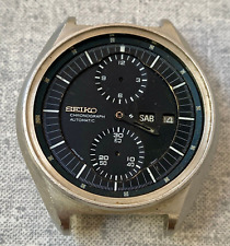 SEIKO 6138-3002 relógio automático cronógrafo masculino vintage mostrador preto JUMBO, usado comprar usado  Enviando para Brazil