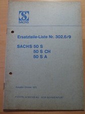 Sachs 50s ersatzteilliste gebraucht kaufen  Wiesloch