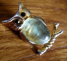 Broche hiboux chouette d'occasion  Pleubian