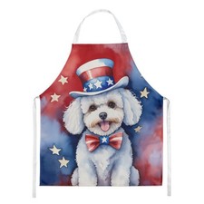 Usado, Avental Bichon Frise Patriotic American DAC5659APRON comprar usado  Enviando para Brazil