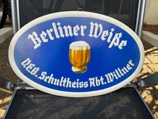 Berliner weiße werbeschild gebraucht kaufen  Eberswalde