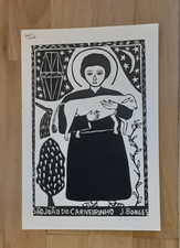 Xilogravura assinada por J. Borges xilogravura listada artista popular brasileiro famoso  comprar usado  Enviando para Brazil
