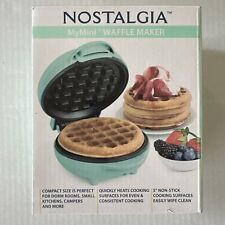 Usado, Máquina de waffle Nostalgia My Mini azul-petróleo cozinha 5" antiaderente compacta comprar usado Usado, Máquina de waffle Nostalgia My Mini azul-petróleo cozinha 5" antiaderente compacta comprar usado  Enviando para Brazil