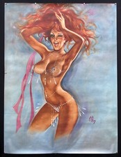 OKLEY / Pierre Gillardeau 1929-2007) : Affiche Meneuse de Revue Rousse Pulpeuse comprar usado  Enviando para Brazil