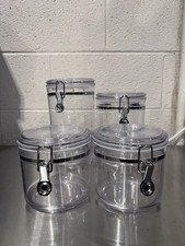 Conjunto de vasilha transparente Oggi 4 peças braçadeira recipiente hermético para armazenamento de alimentos sem BPA comprar usado  Enviando para Brazil
