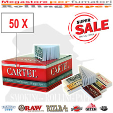 Cartel King Size Paper Tips –Filtri di Carta 50 Blocchetti Perforated Filters comprar usado  Enviando para Brazil