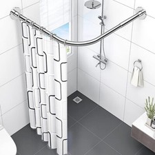 Shaped shower curtain for sale  SMETHWICK