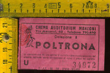 Biglietto teatro cinema usato  Milano