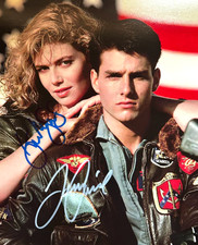 Autógrafos originais assinados por Tom Cruise & Kelly McGillis [TOP GUN] 8x10" + certificado de autenticidade, usado comprar usado  Enviando para Brazil