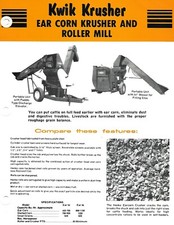 Folha de dados de equipamentos agrícolas - Henke - Triturador de milho Kwik Krusher - Folheto (F7484), usado comprar usado  Enviando para Brazil
