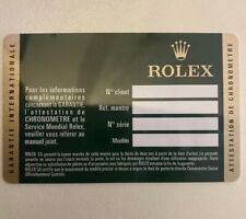 Carte rolex vierge. d'occasion Carte rolex vierge. d'occasion  Rennes-