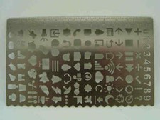 Pochoir symbole normographe d'occasion  Avord