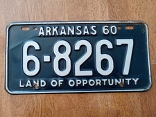 Arkansas 1960 license for sale  Buzzards Bay