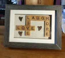 Scrabble art picture for sale  HUNTINGDON