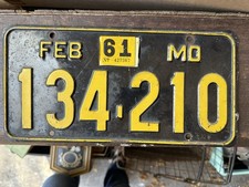 Missouri 1961 license for sale  Ozark