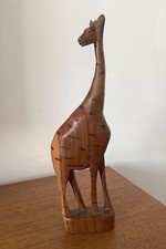 Carved wooden giraffe for sale  CHELMSFORD