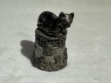 Vintage cat thimble for sale  LONDON