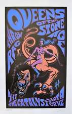 Pôster concerto Queens Of The Stone Age Santa Cruz 2005 prova de artista comprar usado  Enviando para Brazil