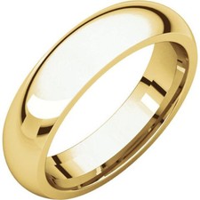 Anel de aliança de casamento 5 mm ouro amarelo 18K cúpula clássica meia redonda ajuste confortável comprar usado Anel de aliança de casamento 5 mm ouro amarelo 18K cúpula clássica meia redonda ajuste confortável comprar usado  Enviando para Brazil
