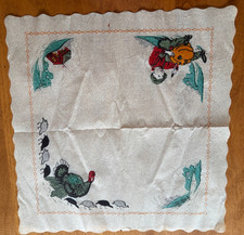 Guardanapo de Ação de Graças de Papel Crepe Vintage Anos 1940 - Perus com Bebês, Casa e Abóbora comprar usado  Enviando para Brazil