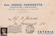 Catania cartoncino intestato usato  Avola