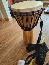 Djembe drum with d'occasion  Expédié en Belgium