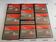 Cartão flash compacto 10PCS Sandisk 2GB Ultra 15MB/S CF comprar usado  Enviando para Brazil