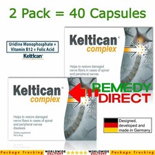 Complexo Keltican Forte 40 cápsulas suplemento terapia do sistema nervoso danificado, usado comprar usado  Enviando para Brazil
