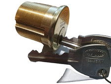 Lockwood 6 pinos cilindro redondo roscado - pinos de carretel - 2 chaves - Locksport - NOS comprar usado  Enviando para Brazil