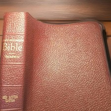 Usado, Thompson Chain Reference Bible Red Letter Genuine Leather Kirkbride KJV 1964 Red comprar usado  Enviando para Brazil