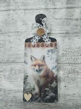 Handmade wooden fox for sale  STRABANE