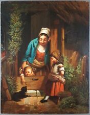 Antique painting mother d'occasion  Expédié en Belgium