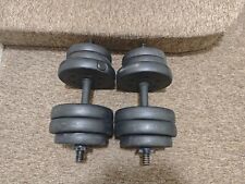 12kg vinyl dumbbells for sale  LONDON