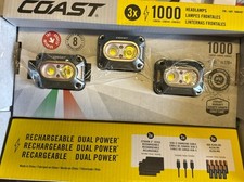 Farol de alimentação dupla COAST (pacote com 3) CH1000R 1000 lúmens 8 modos de luz IPX7 comprar usado  Enviando para Brazil