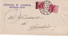 Luogotenenza 1946 lettera usato  Sannicandro di Bari