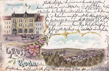 AK Ansichtskarte Litho Gruss aus Roda S.A. Hotel zum Hirsch Gasthaus PK Gelaufen comprar usado  Enviando para Brazil