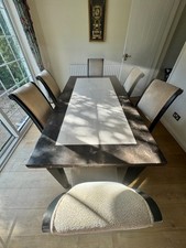 Genuine marble dining for sale  BIRMINGHAM