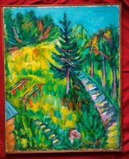 Superbe tableau fauve d'occasion  Vic-sur-Aisne