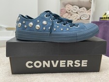 Converse blue suede for sale  PETERSFIELD