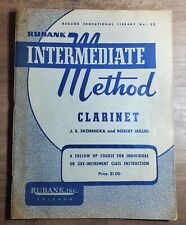 Rubank intermediate method for sale  Biggs