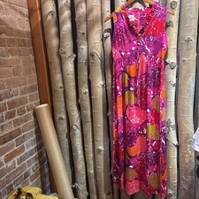 Vestido havaiano vintage Ludy for Ludi’s Honolulu rosa quente década de 1960 comprar usado  Enviando para Brazil