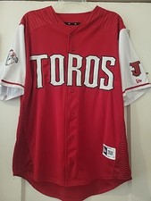 LMB New Era Toros De Tijuana Dorosły męski czerwono-biały guzik L Jersey na sprzedaż  Wysyłka do Poland