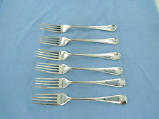 Um conjunto vintage de prata esterlina de 6 garfos de jantar ingleses antigos, Londres 1915. comprar usado  Enviando para Brazil