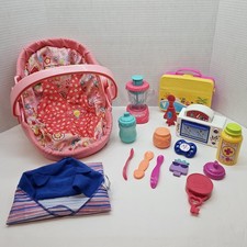 Usado, Lote de itens de acessórios para bonecas Baby Alive, transportadora, foguete, colher, liquidificador comprar usado  Enviando para Brazil