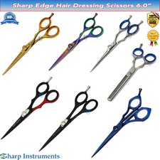 Usado, Tesoura de barbeiro SHARP Edge tesoura de cabeleireiro corte de cabelo salão de barbear 6,0"" comprar usado  Enviando para Brazil