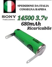 Pila Batteria 14500 Litio Ricaricabile 3.7V 680 mAh Lamelle per Saldature PV na sprzedaż  Wysyłka do Poland